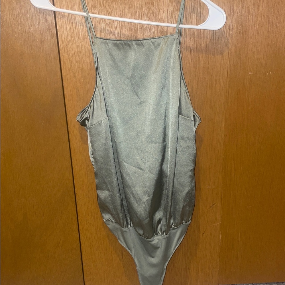 Abercrombie & Fitch Sage Green Bodysuit